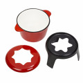 Lugano Juego de fondue de queso de hierro fundido de 2-Quart, 9-Piece